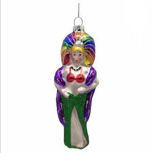 Pride Queen Christmas Ornament nwt rainbow